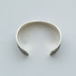 【THARU SILVER】Silver Open Bangle "Tree Trunk Pattern"