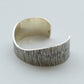 【THARU SILVER】Silver Open Bangle "Tree Trunk Pattern"