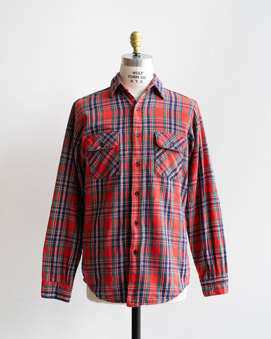 【VINTAGE】80s Old Flannel Check Shirts "Good Color" ③