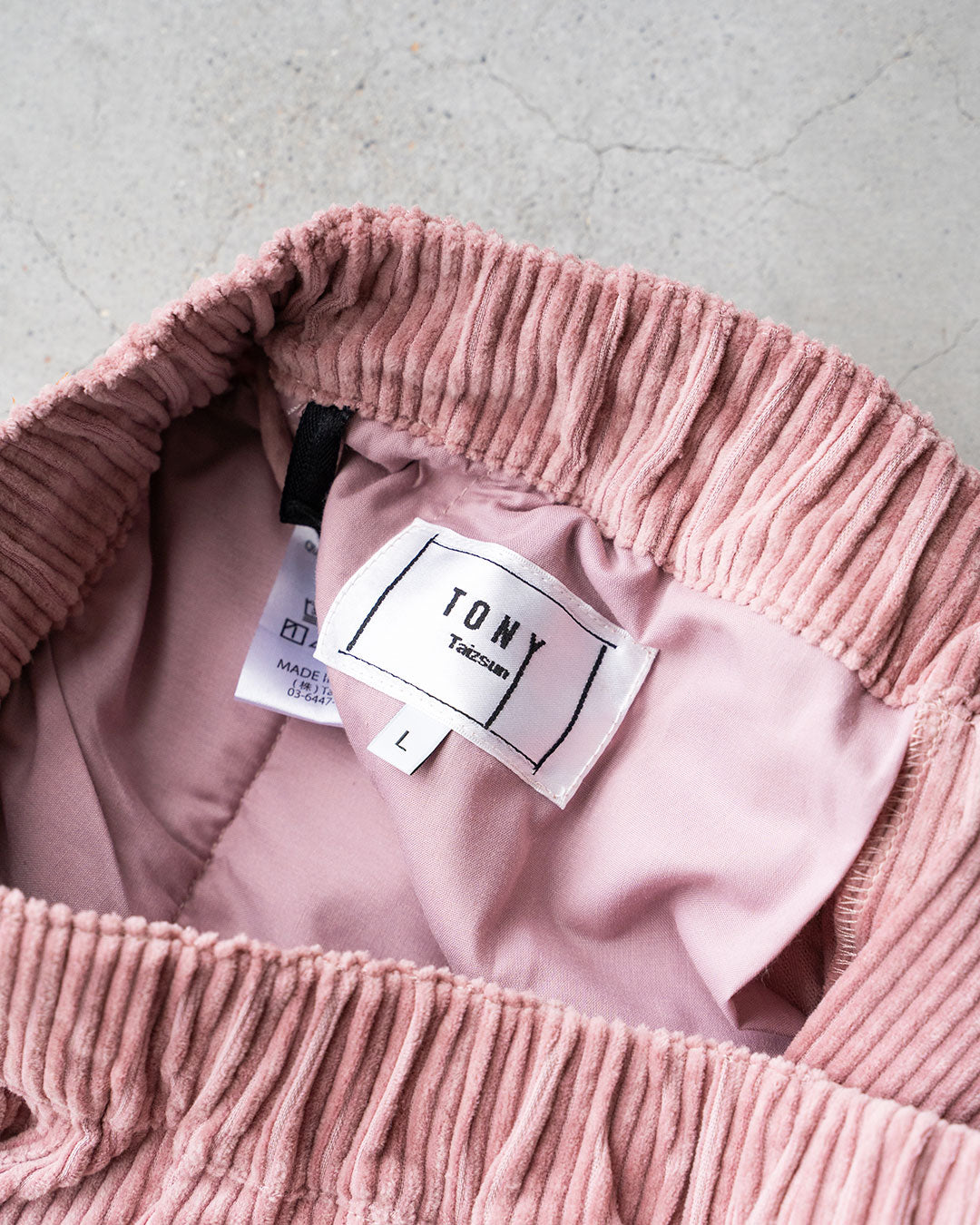 【TONY Taiz Sun】Hiro Corduroy Pants "Pink"