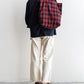 【HEXICO】Magazine Tote "Deadstock Tratan Check Fabrics"