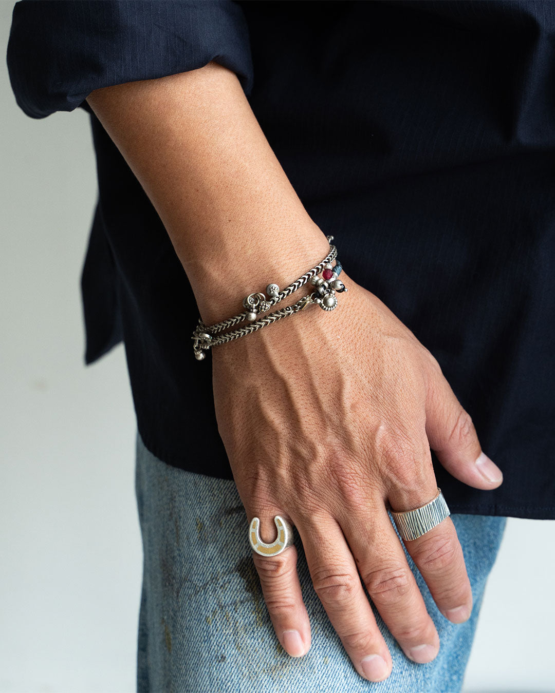 【TWENTY SEVEN NINE 27/9】Tharu Tribe Metal Bracelet ⑥