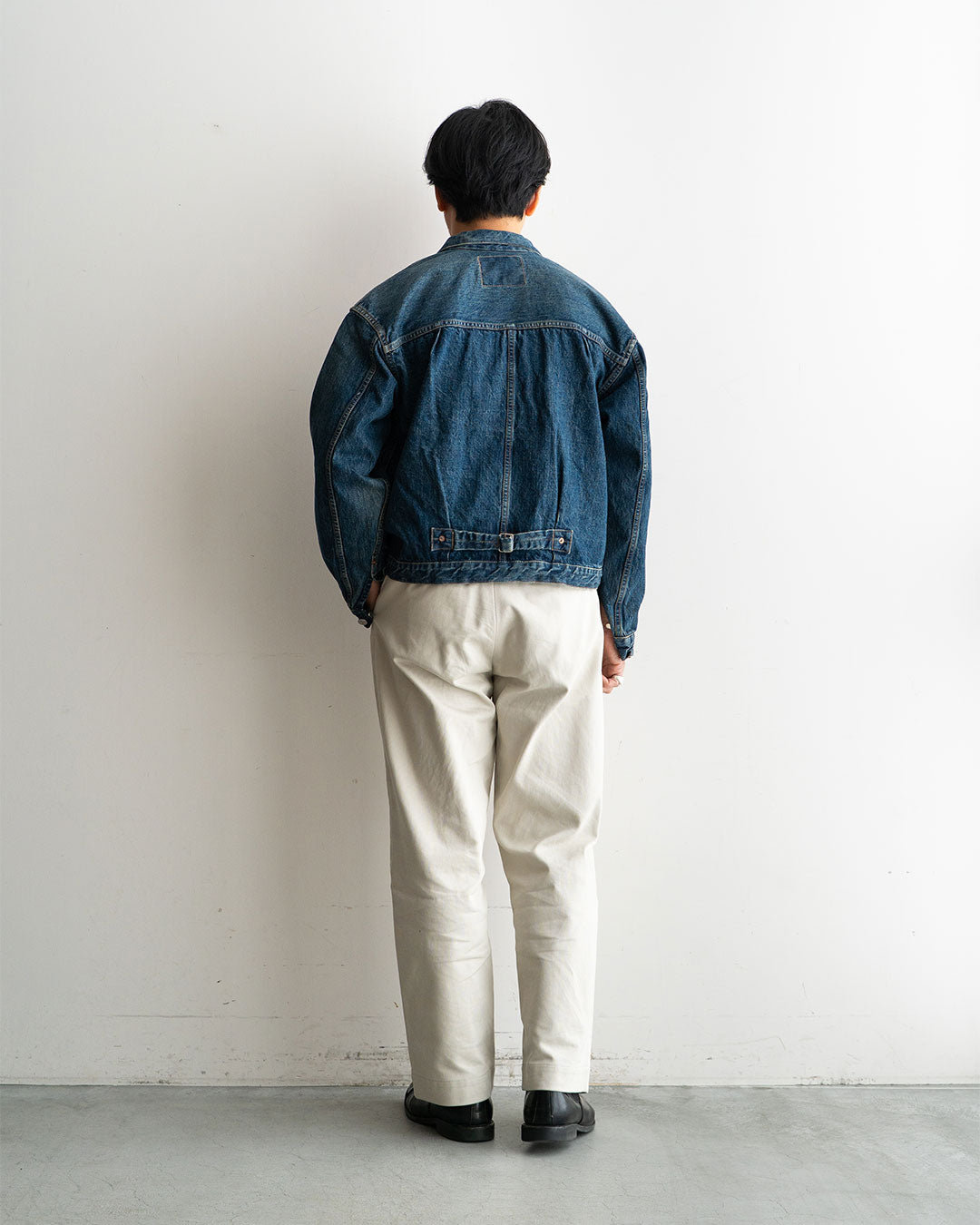 【orslow】Pleated Front Blouse "2 Year Wash"