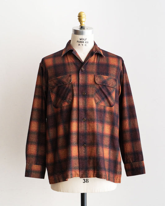 【TOWNCRAFT × FORT】60s Vintage Inspired Ombre Printed Flannel Shirt 『FORT EXCLUSIVE』Vol.2