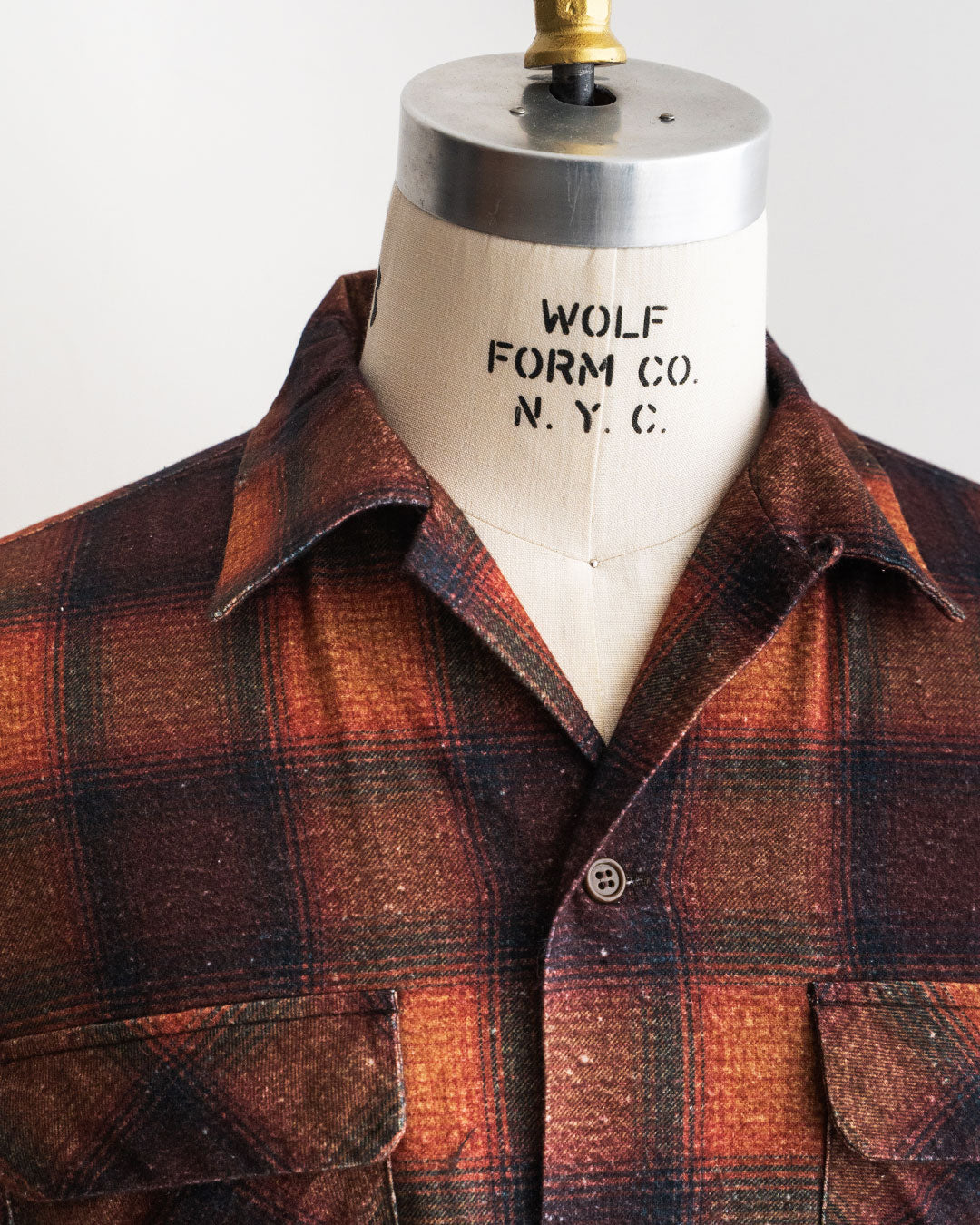【TOWNCRAFT × FORT】60s Vintage Inspired Ombre Printed Flannel Shirt 『FORT EXCLUSIVE』Vol.2