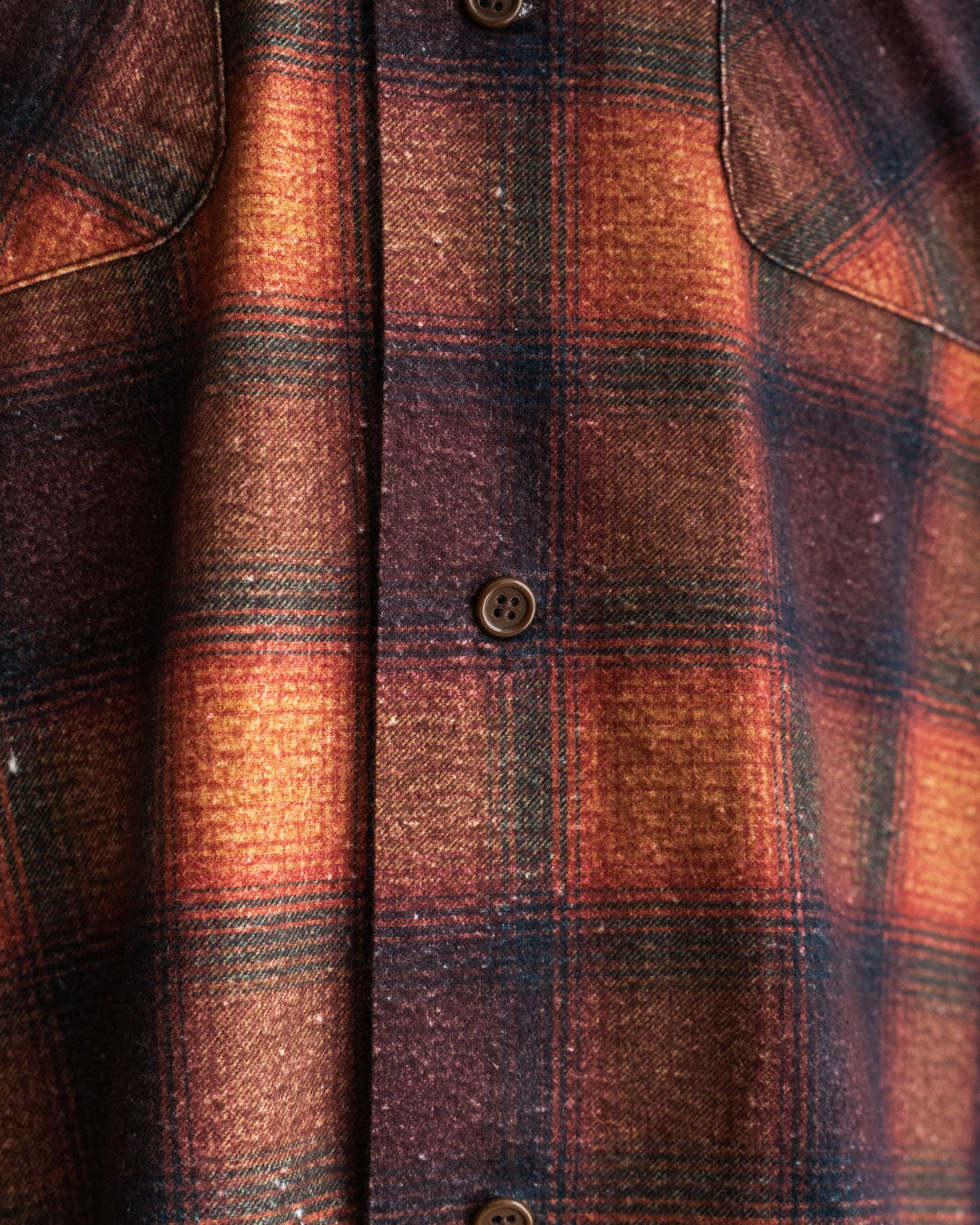 【TOWNCRAFT × FORT】60s Vintage Inspired Ombre Printed Flannel Shirt 『FORT EXCLUSIVE』Vol.2