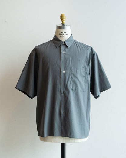 【STILL BY HAND】Half Sleeve Cotton Broad Shirt