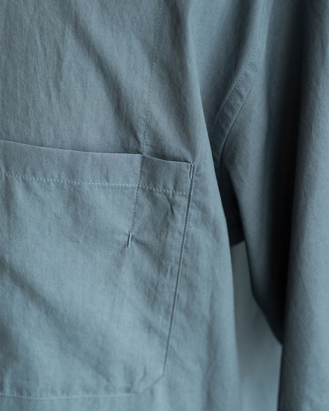 【STILL BY HAND】Half Sleeve Cotton Broad Shirt