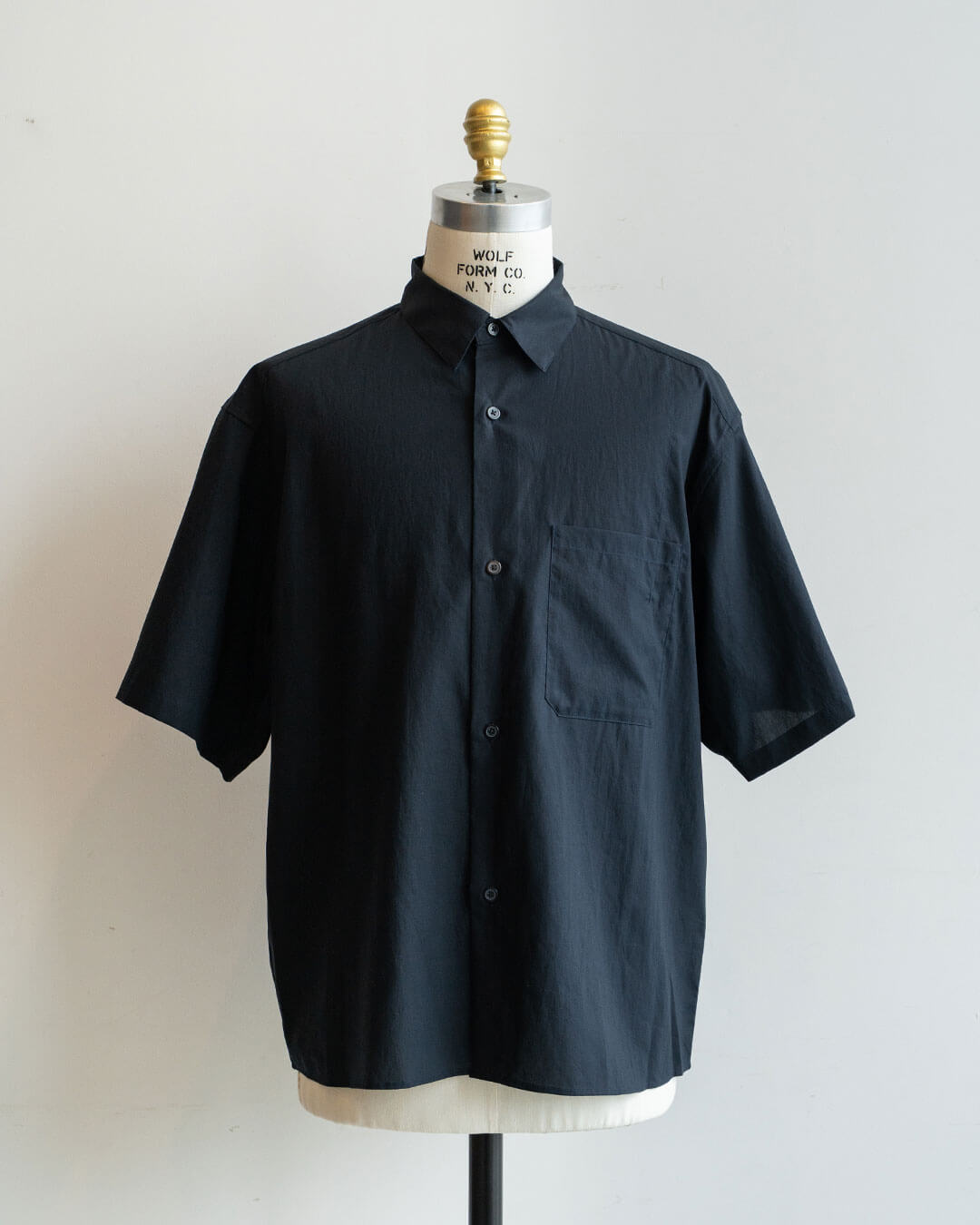 【STILL BY HAND】Half Sleeve Cotton Broad Shirt