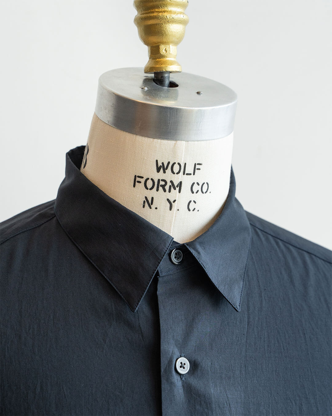 【STILL BY HAND】Half Sleeve Cotton Broad Shirt