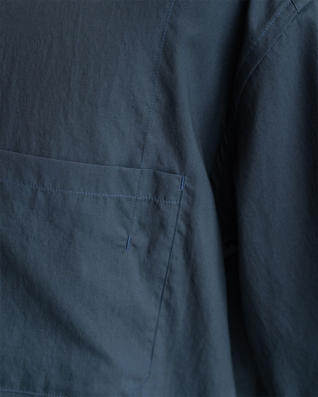 【STILL BY HAND】Half Sleeve Cotton Broad Shirt