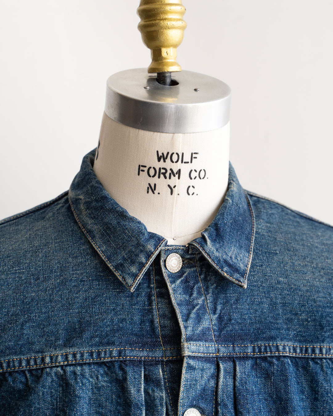 【orslow】Pleated Front Blouse "2 Year Wash"