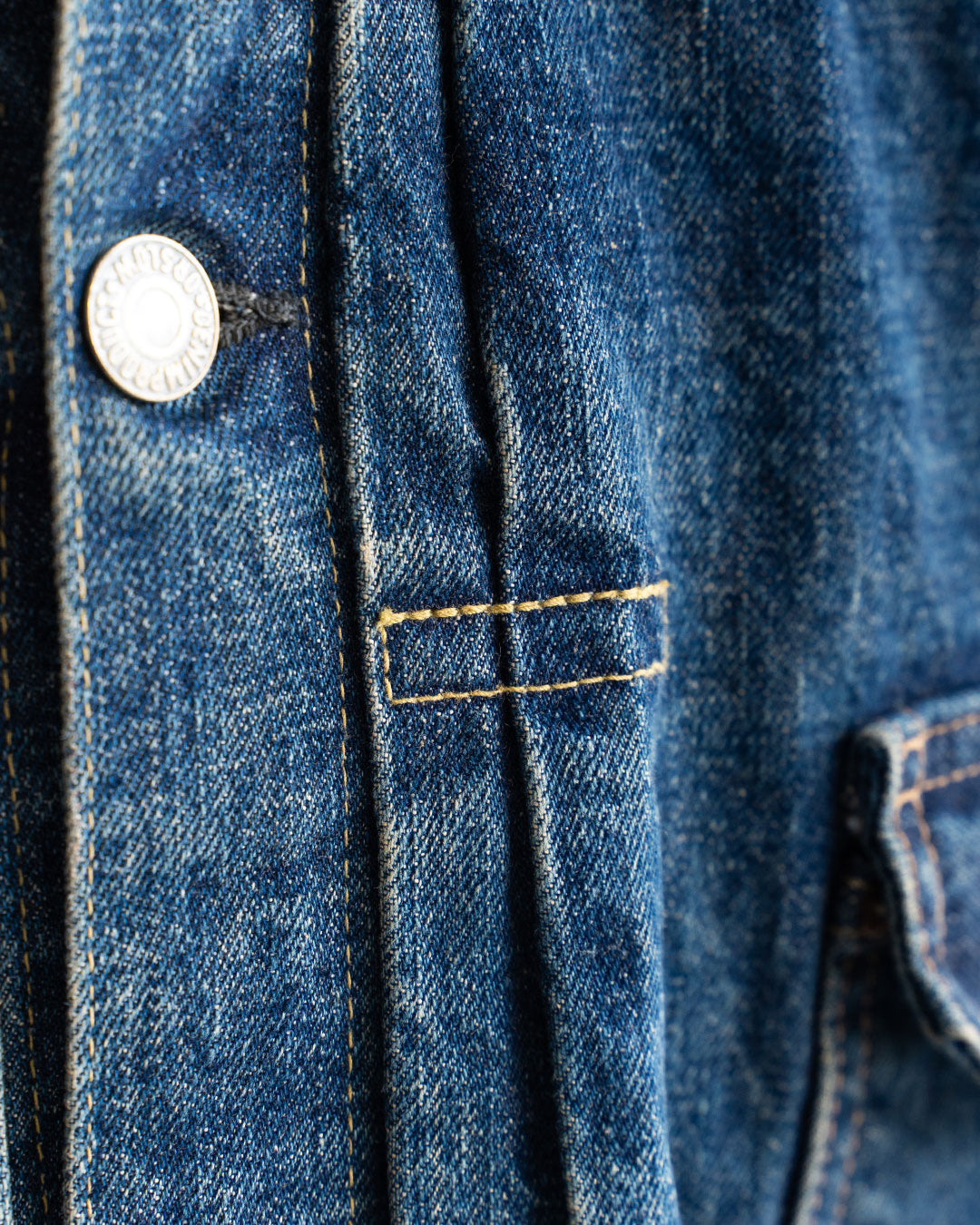 【orslow】Pleated Front Blouse "2 Year Wash"
