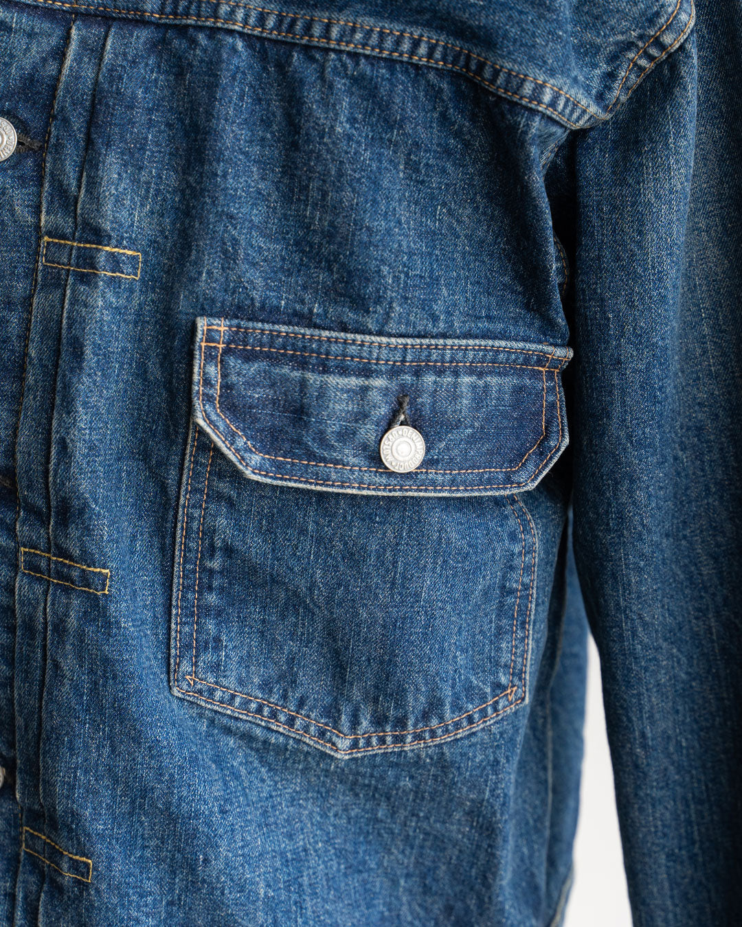 【orslow】Pleated Front Blouse "2 Year Wash"