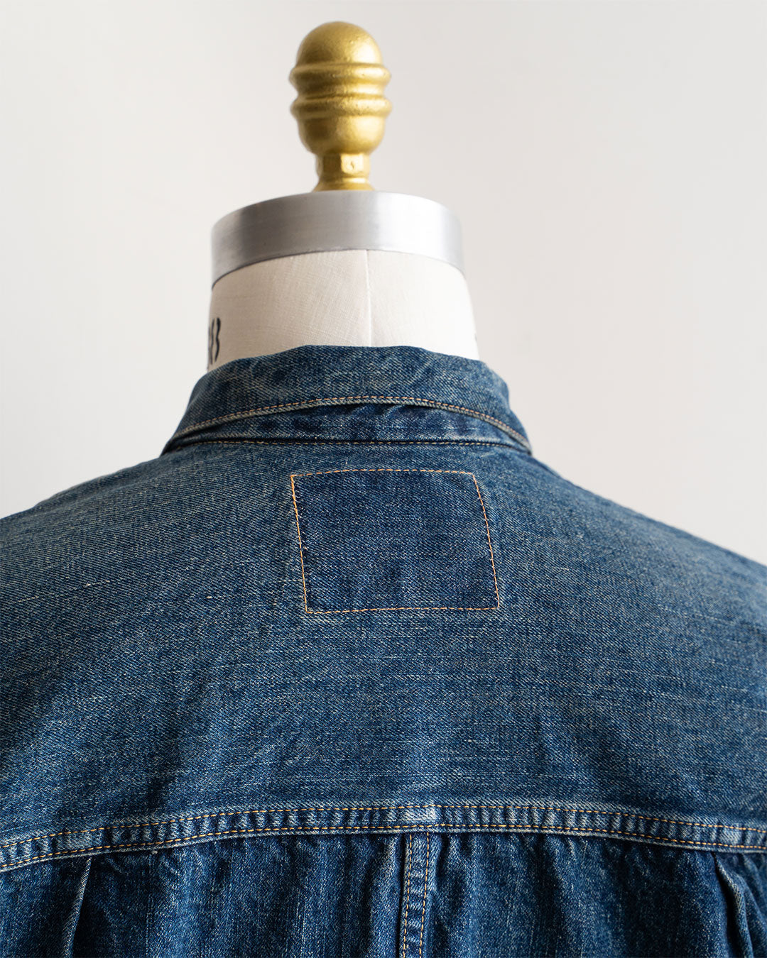 【orslow】Pleated Front Blouse "2 Year Wash"
