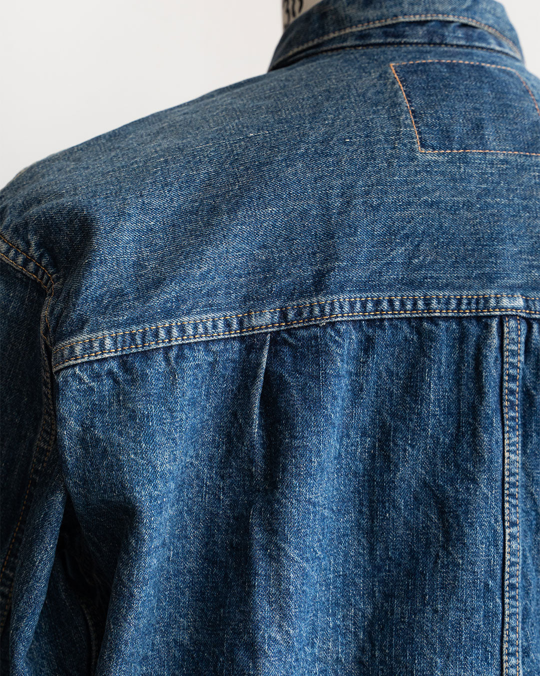 【orslow】Pleated Front Blouse "2 Year Wash"