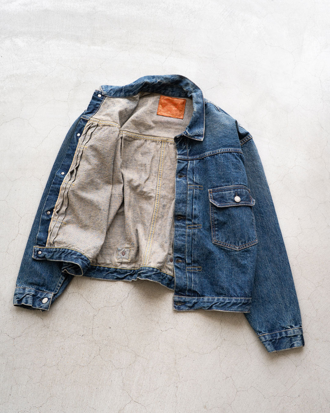 【orslow】Pleated Front Blouse "2 Year Wash"