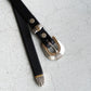 【MOONSHINE】Del Rio Buckle Western Leather Long Belt ”Made IN USA"
