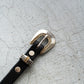 【MOONSHINE】Del Rio Buckle Western Leather Long Belt ”Made IN USA"