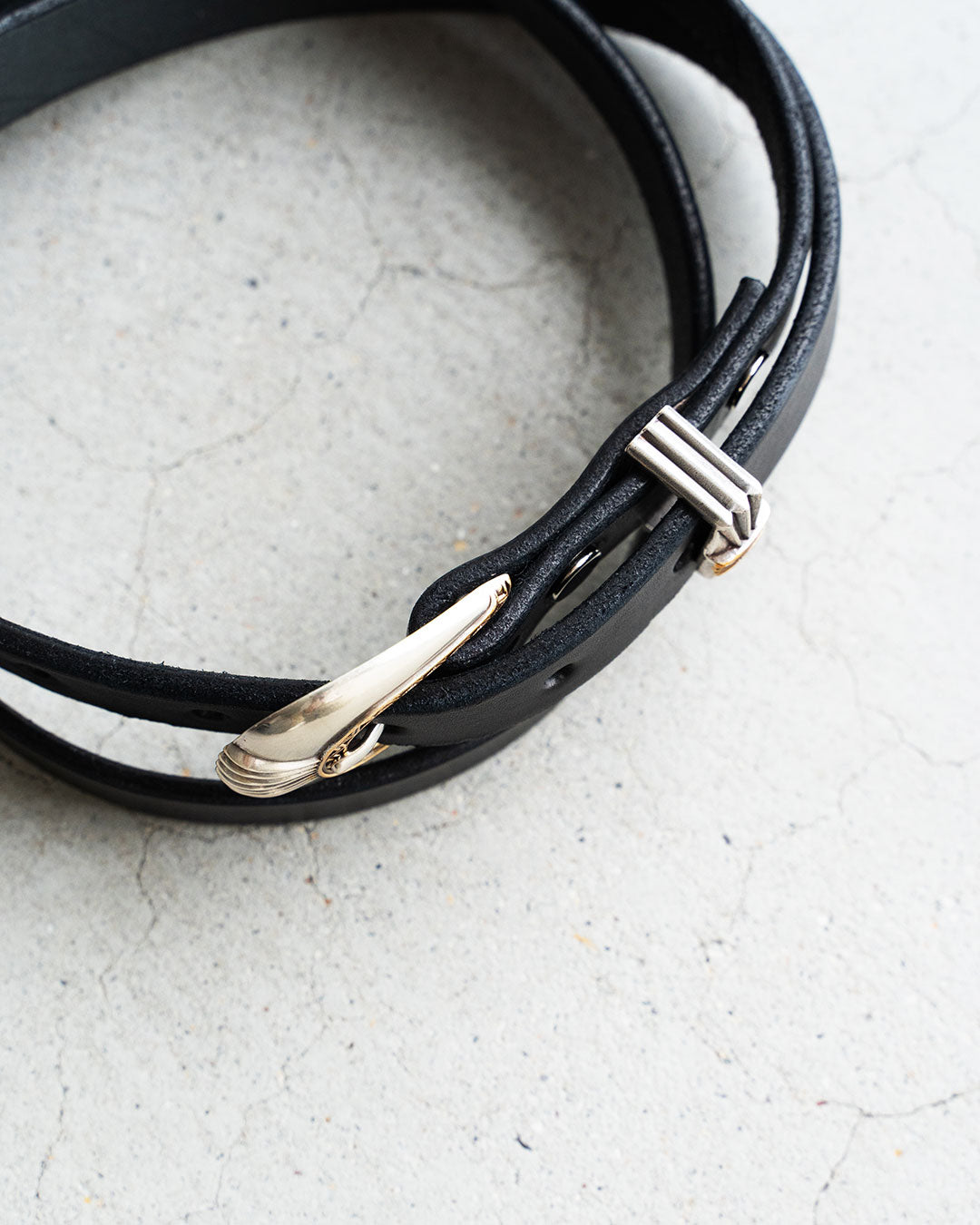 【MOONSHINE】Del Rio Buckle Western Leather Long Belt ”Made IN USA"