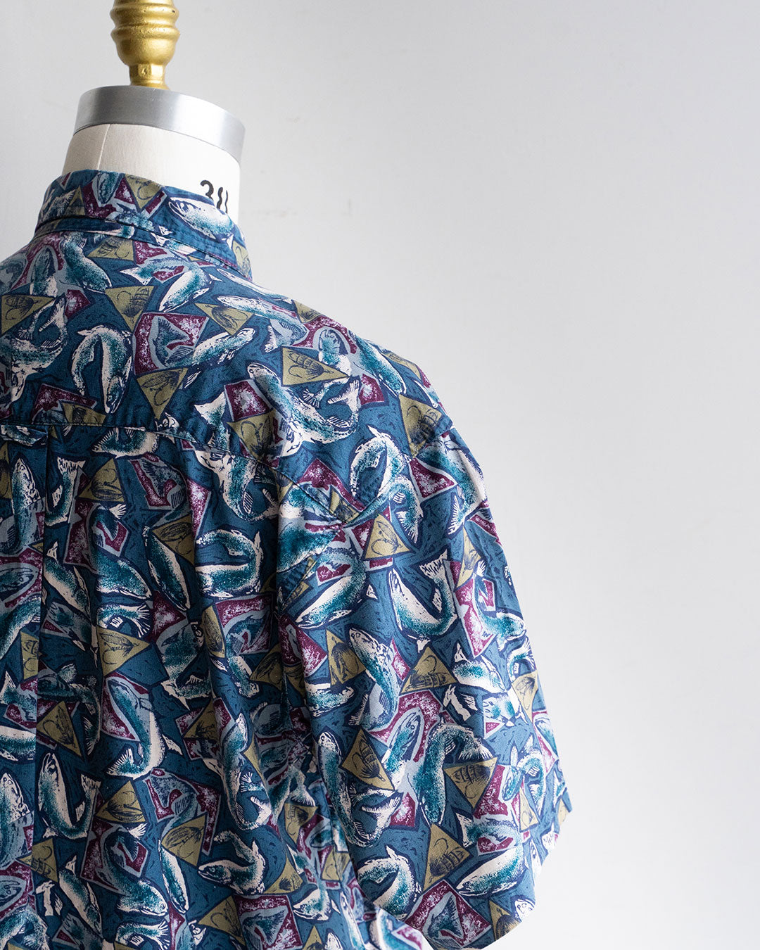 【VINTAGE】90s Columbia Fish Pattern Shirts