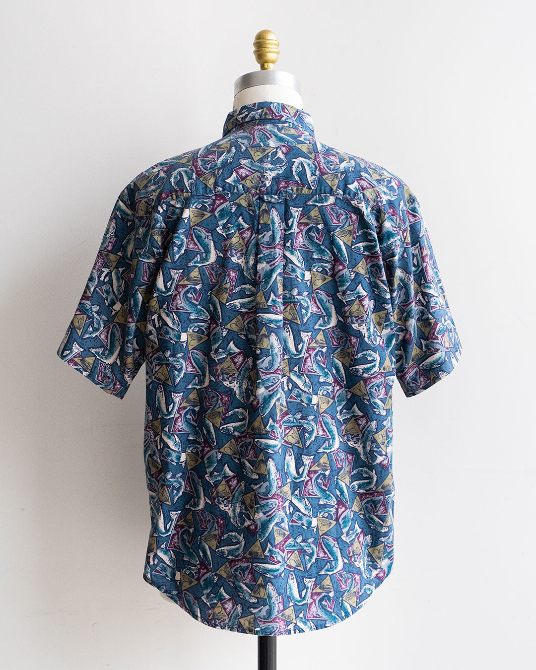 【VINTAGE】90s Columbia Fish Pattern Shirts