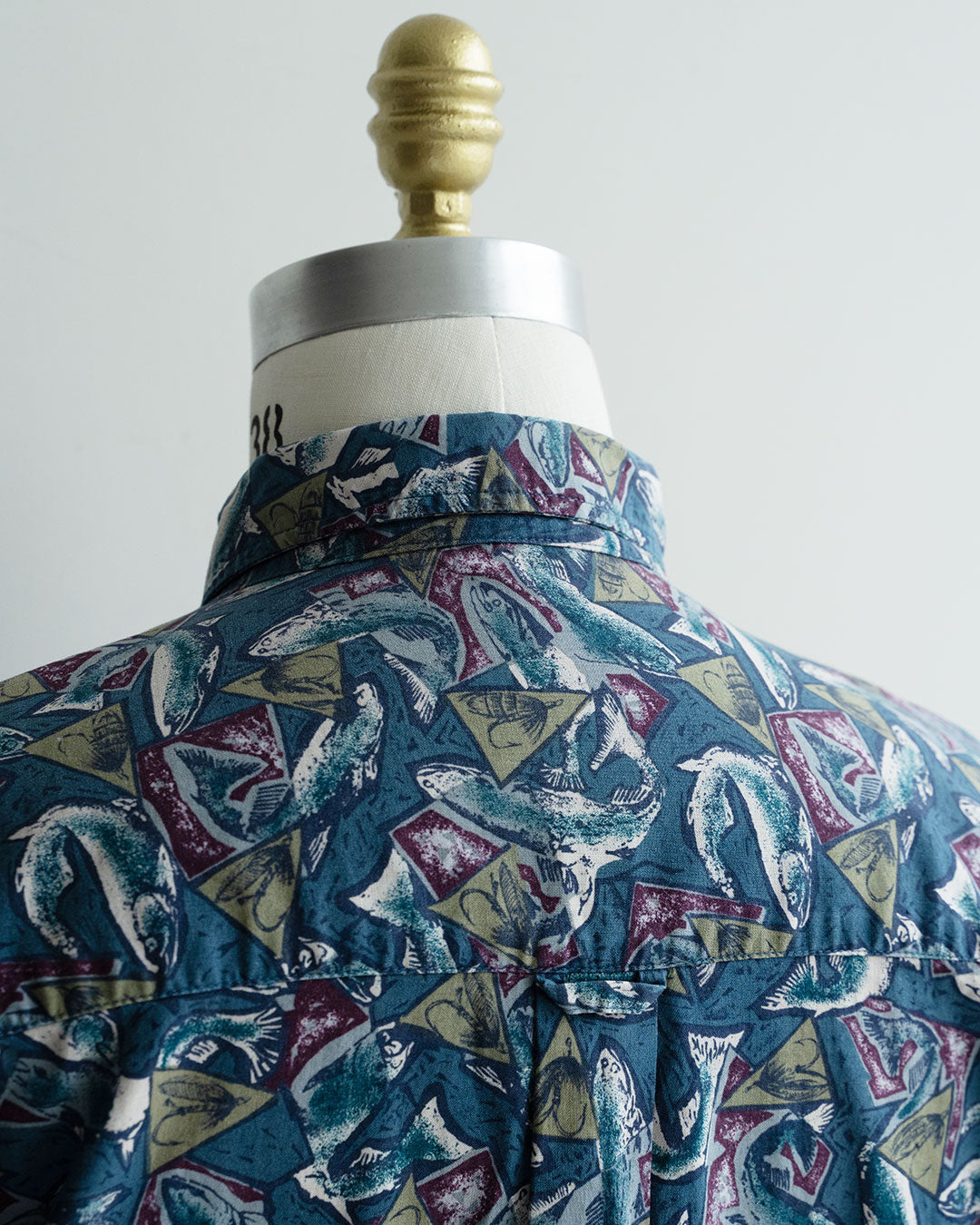 【VINTAGE】90s Columbia Fish Pattern Shirts