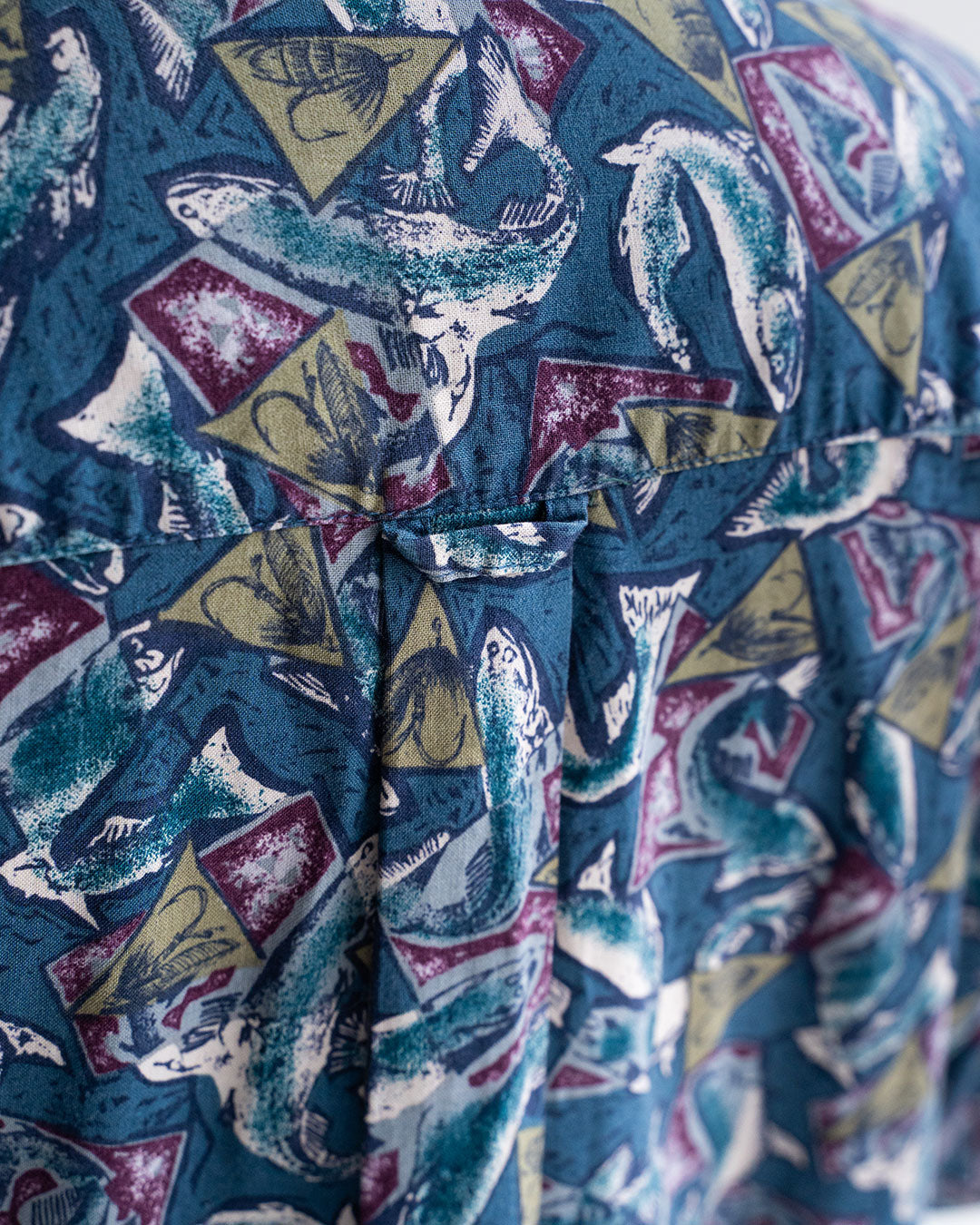 【VINTAGE】90s Columbia Fish Pattern Shirts
