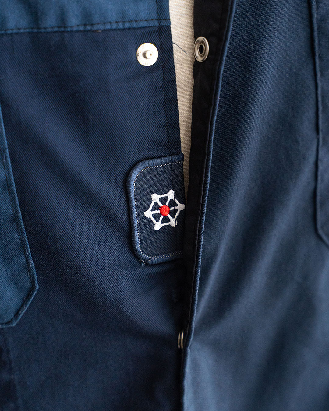 【redad】Navy Work Shirts Remake Coach Jacket『Fort Exclusive』⑤