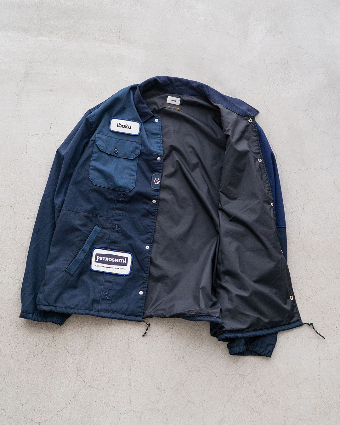 【redad】Navy Work Shirts Remake Coach Jacket『Fort Exclusive』⑤
