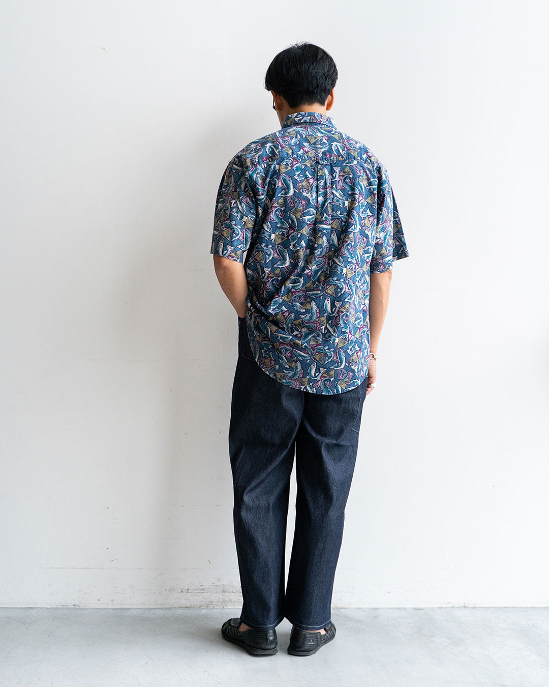 【VINTAGE】90s Columbia Fish Pattern Shirts