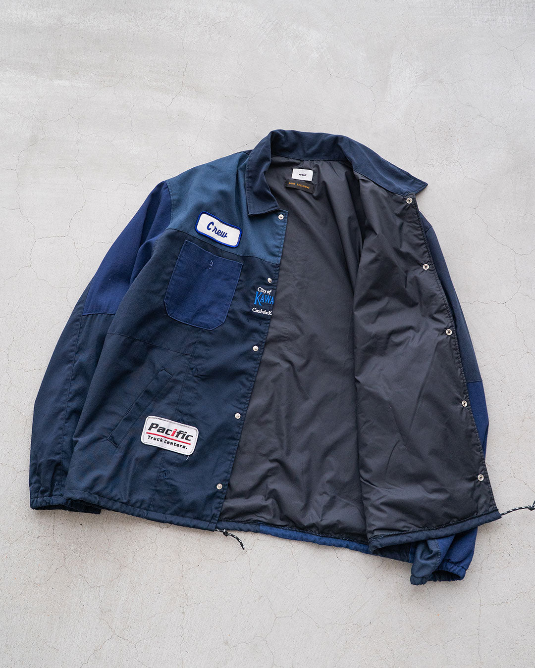 【redad】Navy Work Shirts Remake Coach Jacket『Fort Exclusive』⑥