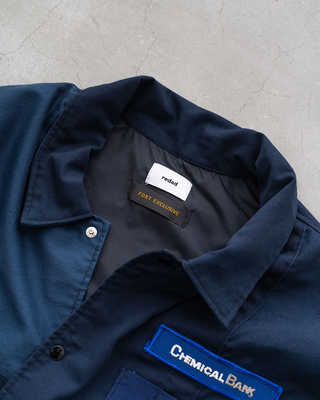 【redad】Navy Work Shirts Remake Coach Jacket『Fort Exclusive』⑧