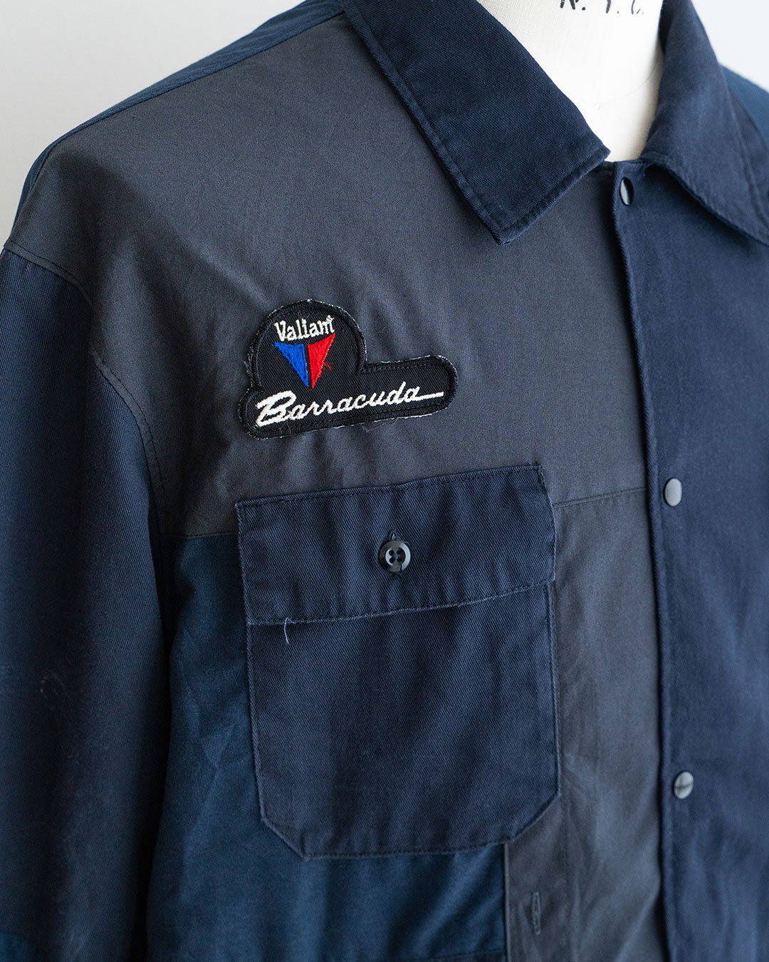 【redad】Navy Work Shirts Remake Coach Jacket『Fort Exclusive』⑨