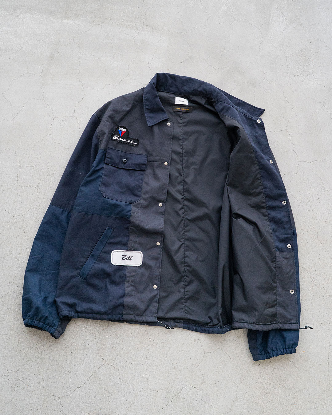【redad】Navy Work Shirts Remake Coach Jacket『Fort Exclusive』⑨