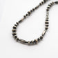 【Indian Jewelry】60-70s Vintage Navajo Pearl Handmade Silver Bead Necklace 『60cm』①