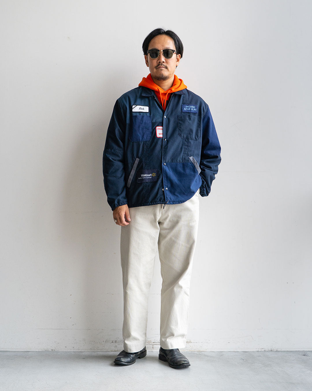【redad】Navy Work Shirts Remake Coach Jacket『Fort Exclusive』⑩
