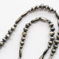 【Indian Jewelry】60-70s Vintage Navajo Pearl Handmade Silver Bead Necklace 『65cm』①