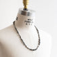 【Indian Jewelry】60-70s Vintage Navajo Pearl Handmade Silver Bead Necklace 『65cm』①