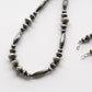 【Indian Jewelry】60-70s Vintage Navajo Pearl Handmade Silver Bead Necklace 『70cm』①