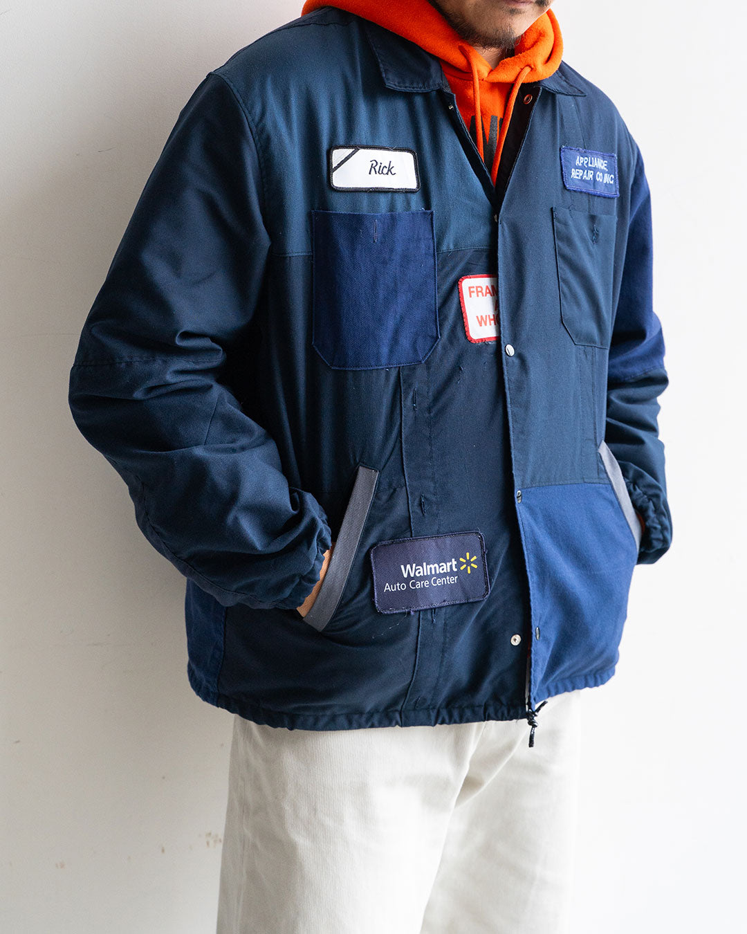 【redad】Navy Work Shirts Remake Coach Jacket『Fort Exclusive』⑩