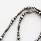 【Indian Jewelry】60-70s Vintage Navajo Pearl Handmade Silver Bead Necklace 『70cm』①