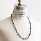 【Indian Jewelry】60-70s Vintage Navajo Pearl Handmade Silver Bead Necklace 『70cm』①