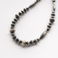【Indian Jewelry】60-70s Vintage Navajo Pearl Handmade Silver Bead Necklace 『70cm』②