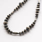 【Indian Jewelry】60-70s Vintage Navajo Pearl Handmade Silver Bead Necklace 『75cm』①