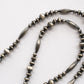 【Indian Jewelry】60-70s Vintage Navajo Pearl Handmade Silver Bead Necklace 『75cm』②