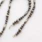 【Indian Jewelry】60-70s Vintage Navajo Pearl Handmade Silver Bead Necklace 『75cm』②