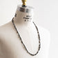 【Indian Jewelry】60-70s Vintage Navajo Pearl Handmade Silver Bead Necklace 『75cm』②
