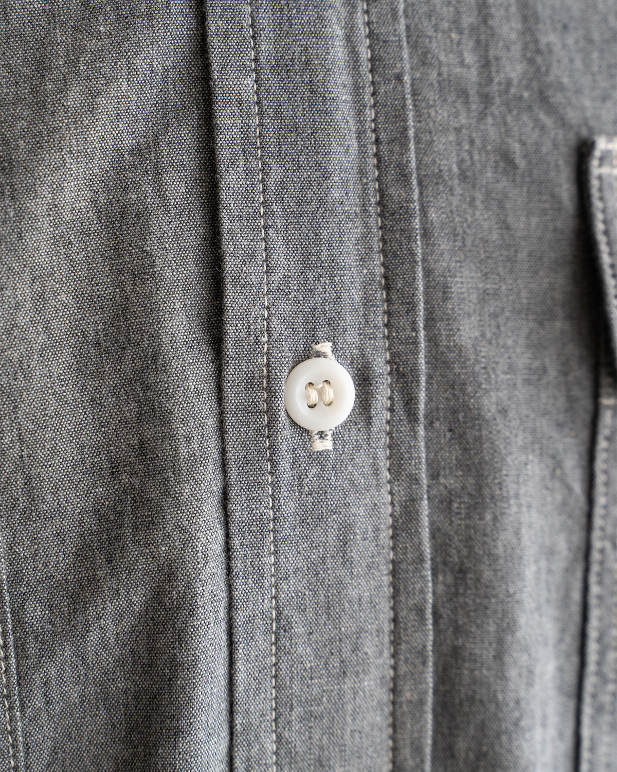【orslow】Chambray Short Sleeve Work Shirt