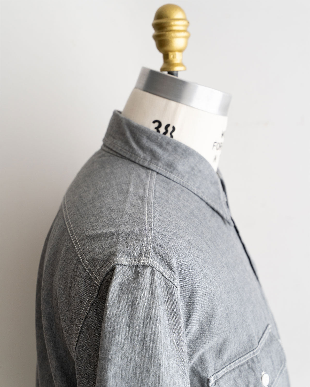 【orslow】Chambray Short Sleeve Work Shirt